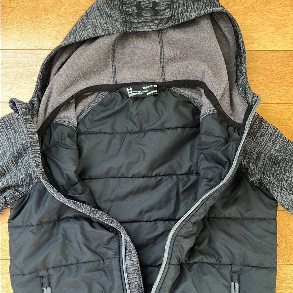 Under Armour Black and Gray Hooded Jacket - Picture 4 of 5